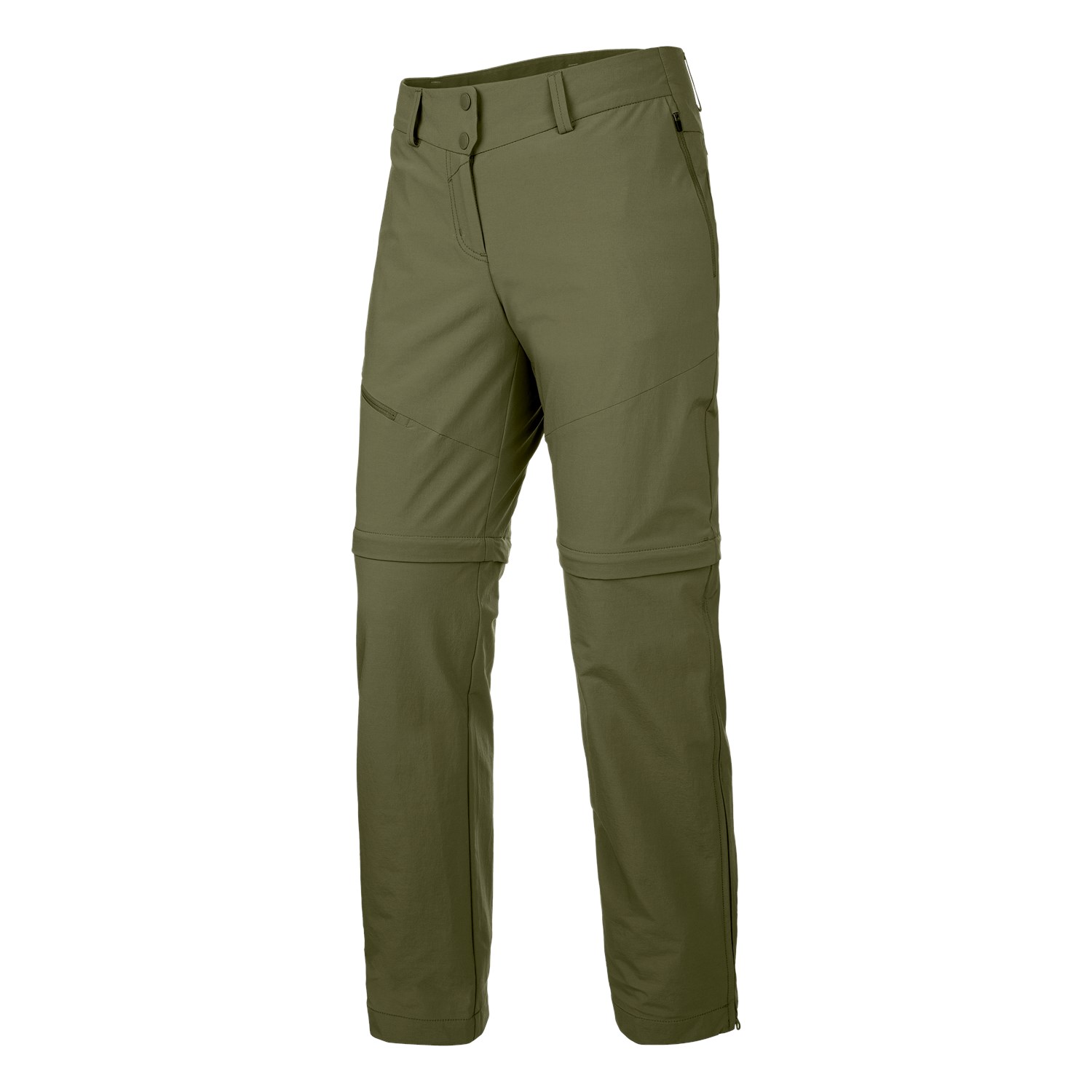 Pantalones Softshell Salewa Puez 2 Durastretch Zip-Off Mujer Verdes/Verde Oliva Mexico (AR5204718)